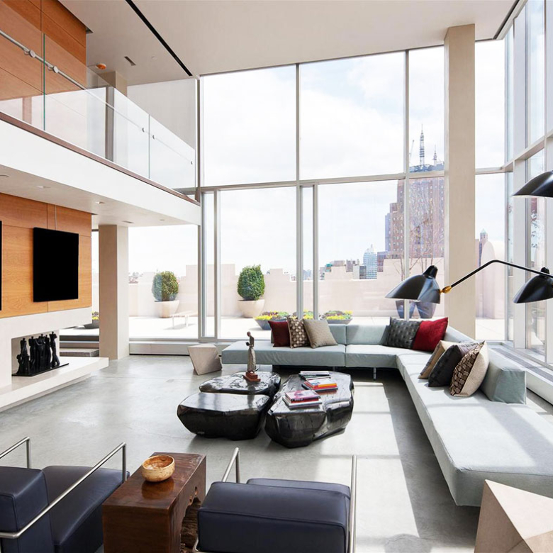 Relaxing apartment bay view